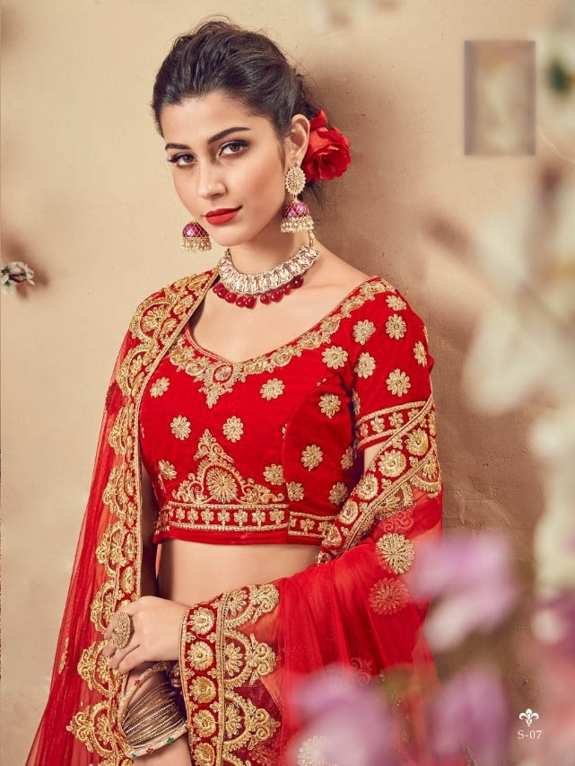 The Red Velvet Bridal Lehenga Collection At Wholesale Rate