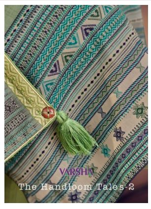 Varsha Fashion Handloom Tales Vol 2 Printed Cotton With Embr...