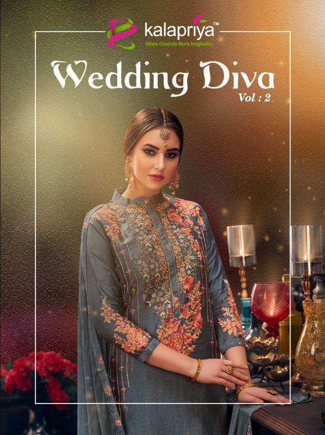 Kalapriya Wedding Diva Vol 2 Pure Upada With Embroidery Work...