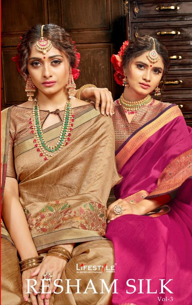 Lifestyle Sarees Resham Silk Vol 3 Designer Silk Traditional...