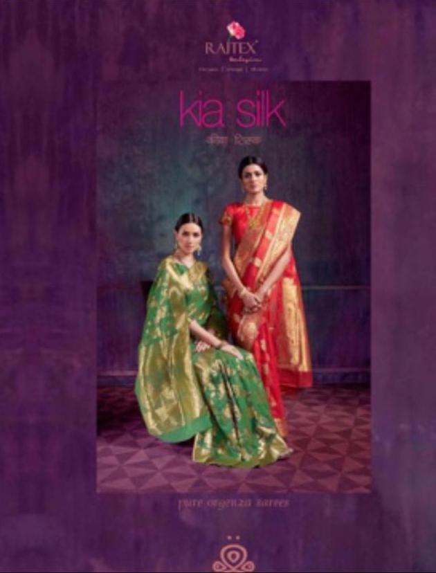 Rajtex Kia Silk Designer Organza Silk Sarees Collection At W...