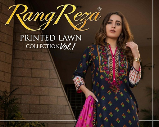 Zs Textile Rang Reza Printed Lawn Collection Vol 1 Dress Mat...