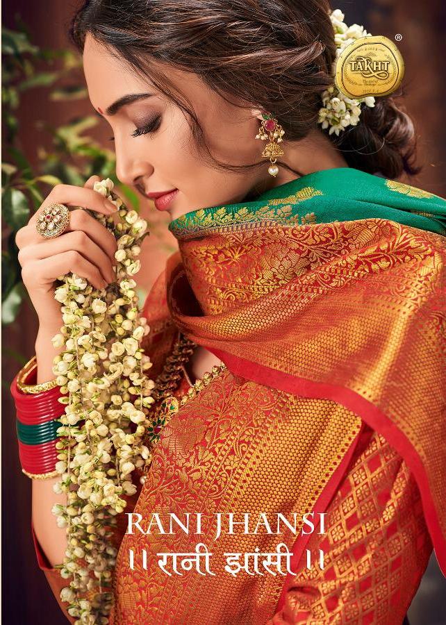Takht Rani Jhansi Heavy Traditional Weaving Silk Sarees Coll...