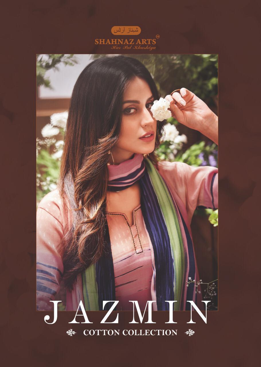 Shahnaz Arts Jazmin Printed Cotton Satin Dress Material Coll...