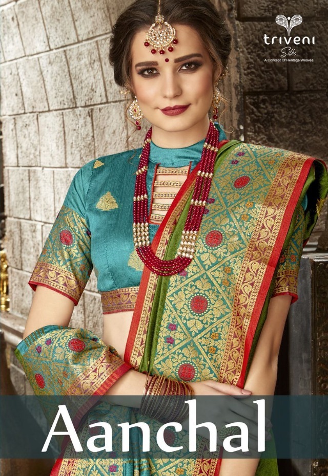 Triveni Aanchal Designer Cotton Silk Traditional Sarees Deal...