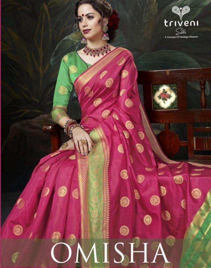 Triveni Omisha Designer Silk Traditional Sarees Collection A...