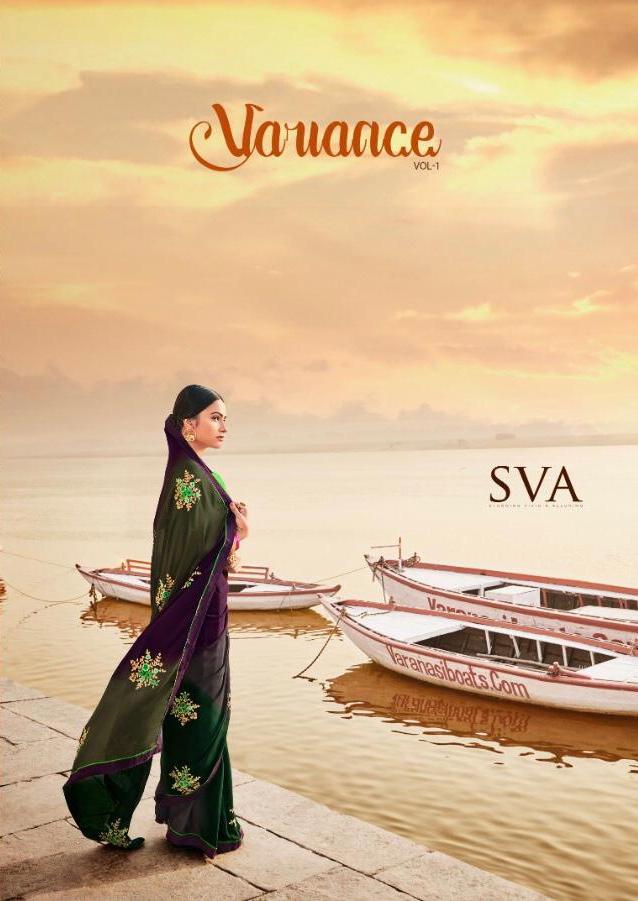 Sva Vauance Designer Rangoli Fabric Sarees Collection At Who...
