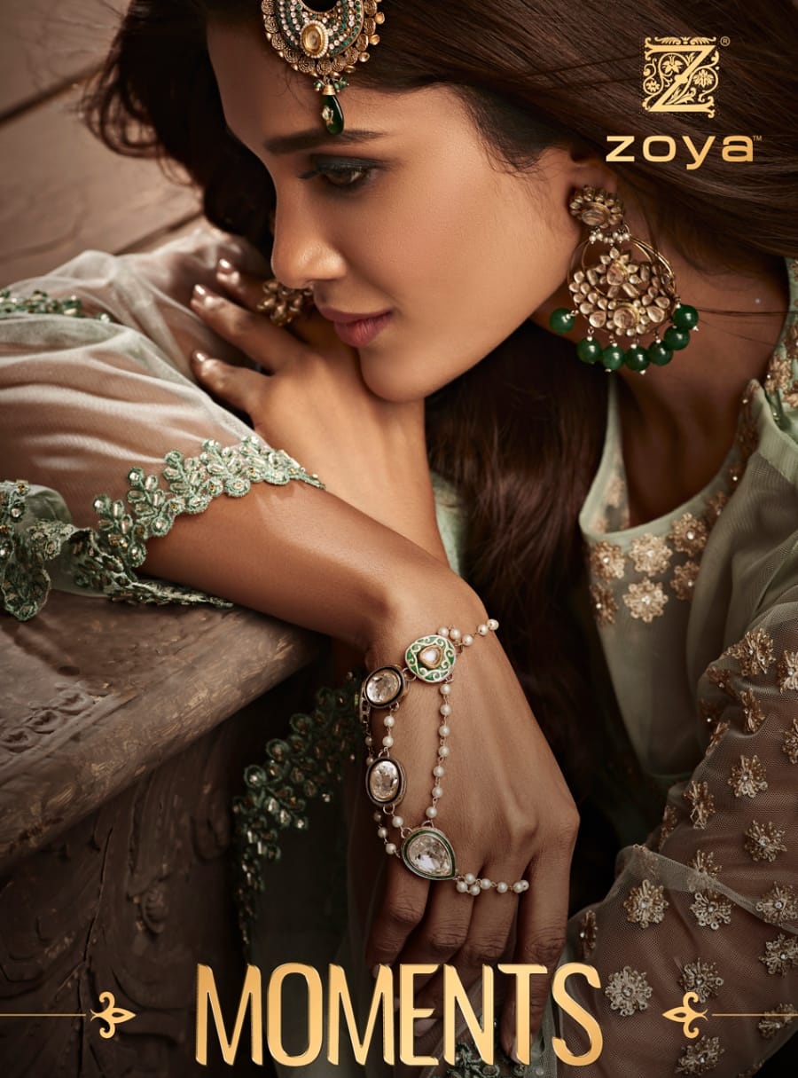 Zoya Moments Designer Heavy Embroidered Bridal Wedding Suits...