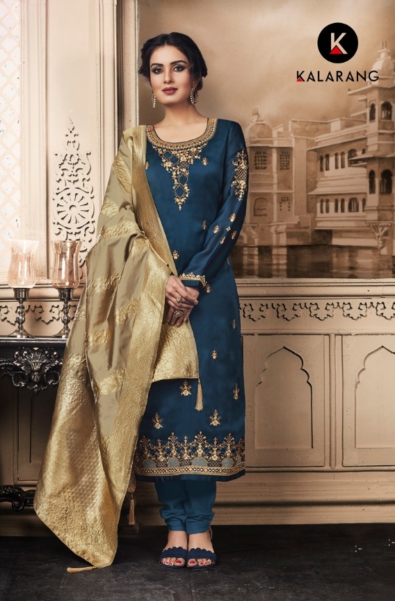 Kessi Kalarang Aalishan Satin Georgette With Heavy Embroider...