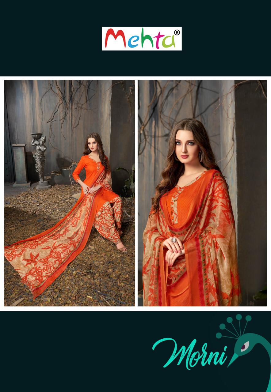 Mehta Morni Patiyala Printed Cambric Cotton Dress Material C...