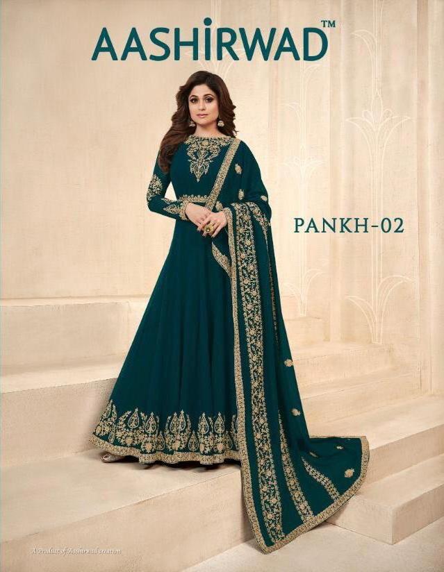 Aashirwad Creation Pankh Vol 2 Designer Embroidered Georgett...