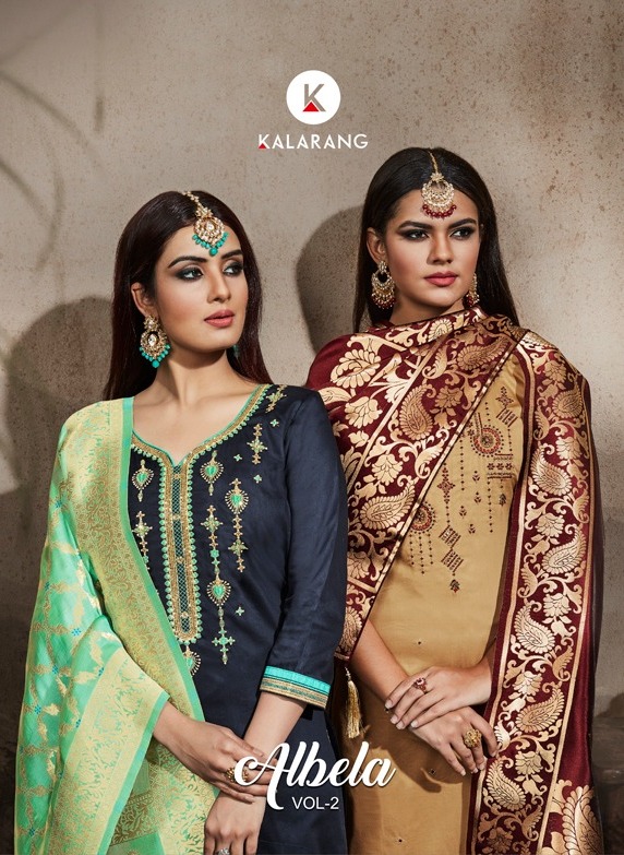 Kessi Fabrics Kalarang Albela Vol 2 Pure Jam Silk Cotton Wit...