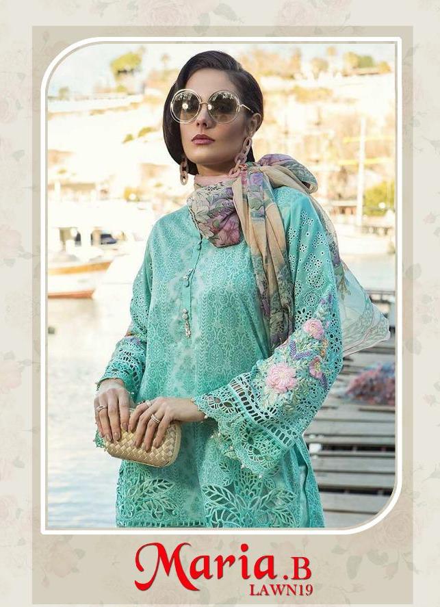 Deepsy Suits Maria B Lawn 19 Printed Pure Cotton With Heavy ...