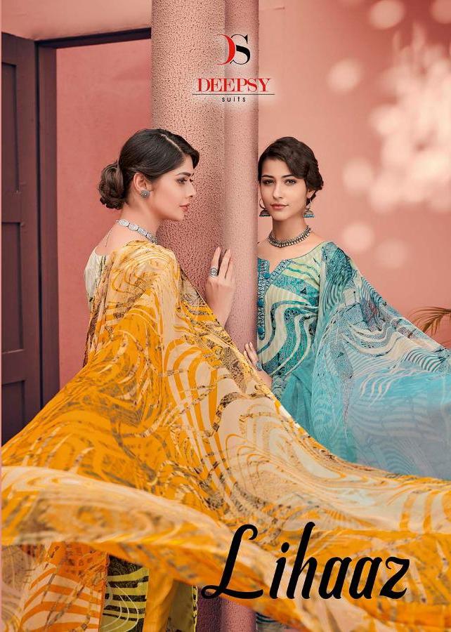 Deepsy Suits Lihaaz Printed Pure Cotton With Daman Embroider...