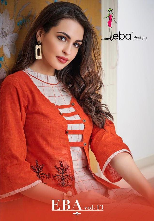 Eba Lifestyle Vol 13 Handloom Cotton With Embroidery Work Th...