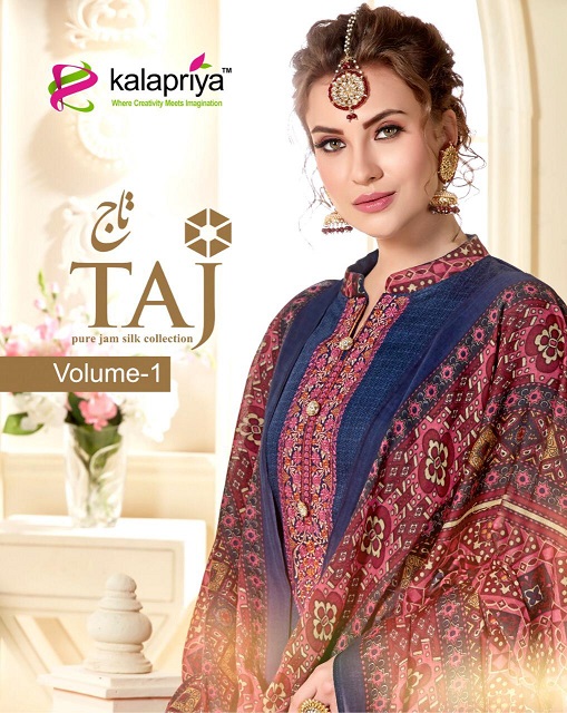 Kalapriya Taj Digital Printed Original Heavy Jam Silk With L...