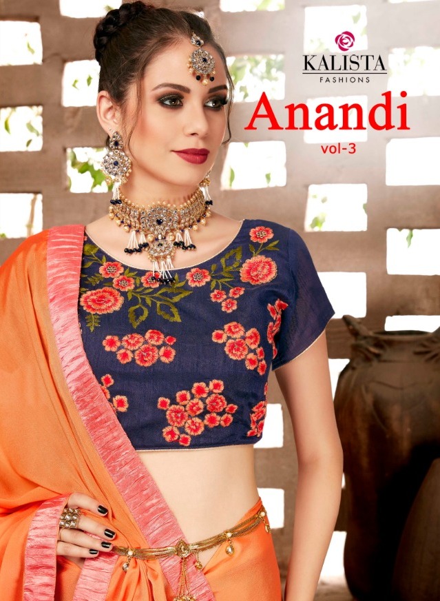 Kalista Fashion Anandi Vol 3 Fancy Designer Party Wear Saree...