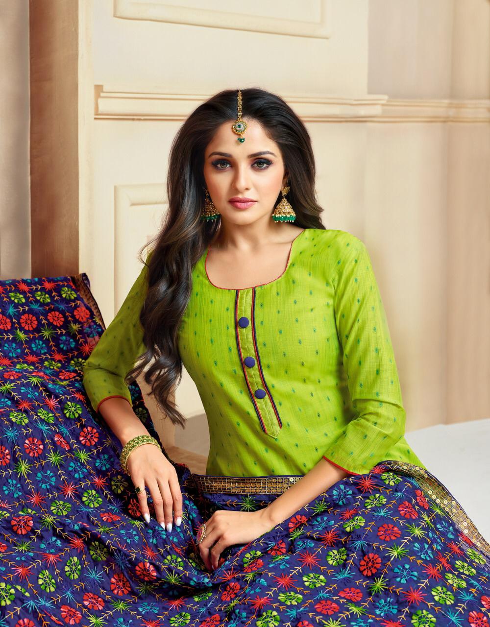 Kapil Trendz Gamti Designer South Handloom Cotton With Heavy...