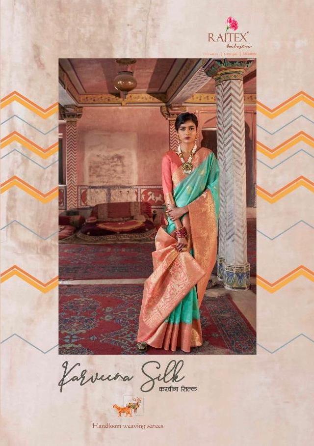 Rajtex Karveena Silk Designer Heavy Silk Sarees Collection A...