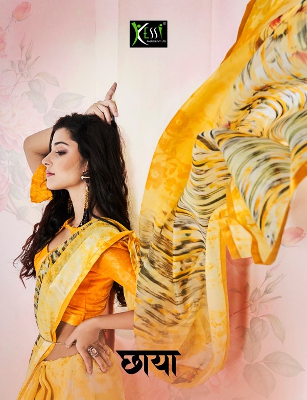 Kessi Fabrics Chhaya Printed Cotton Sarees With Satin Border...