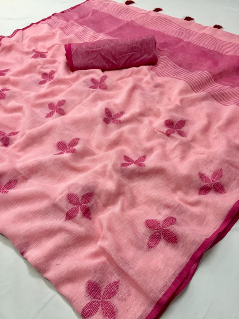Lt Fabrics Sandhya Linen Tissue Sarees Collection At Wholesa...