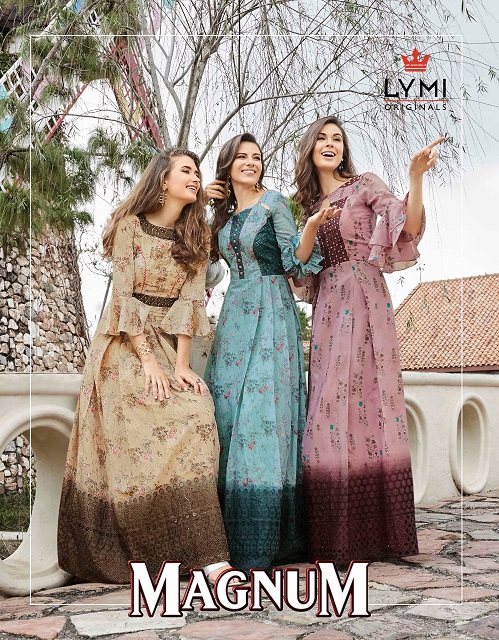 Kessi Fabrics Lymi Magnum Designer Digital Printed Chanderi ...