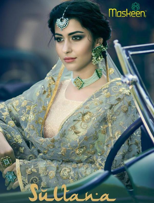 Maisha Maskeen Sultana Heavy Embroidered Jacquard Wedding Br...