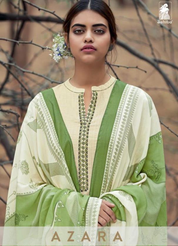 Sahiba Azara Designer Digital Printed Cambric Cotton With Em...