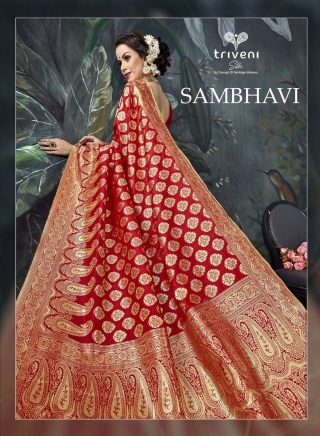 Triveni Sambhavi Heavy Banarasi Silk Jacquard Traditional We...