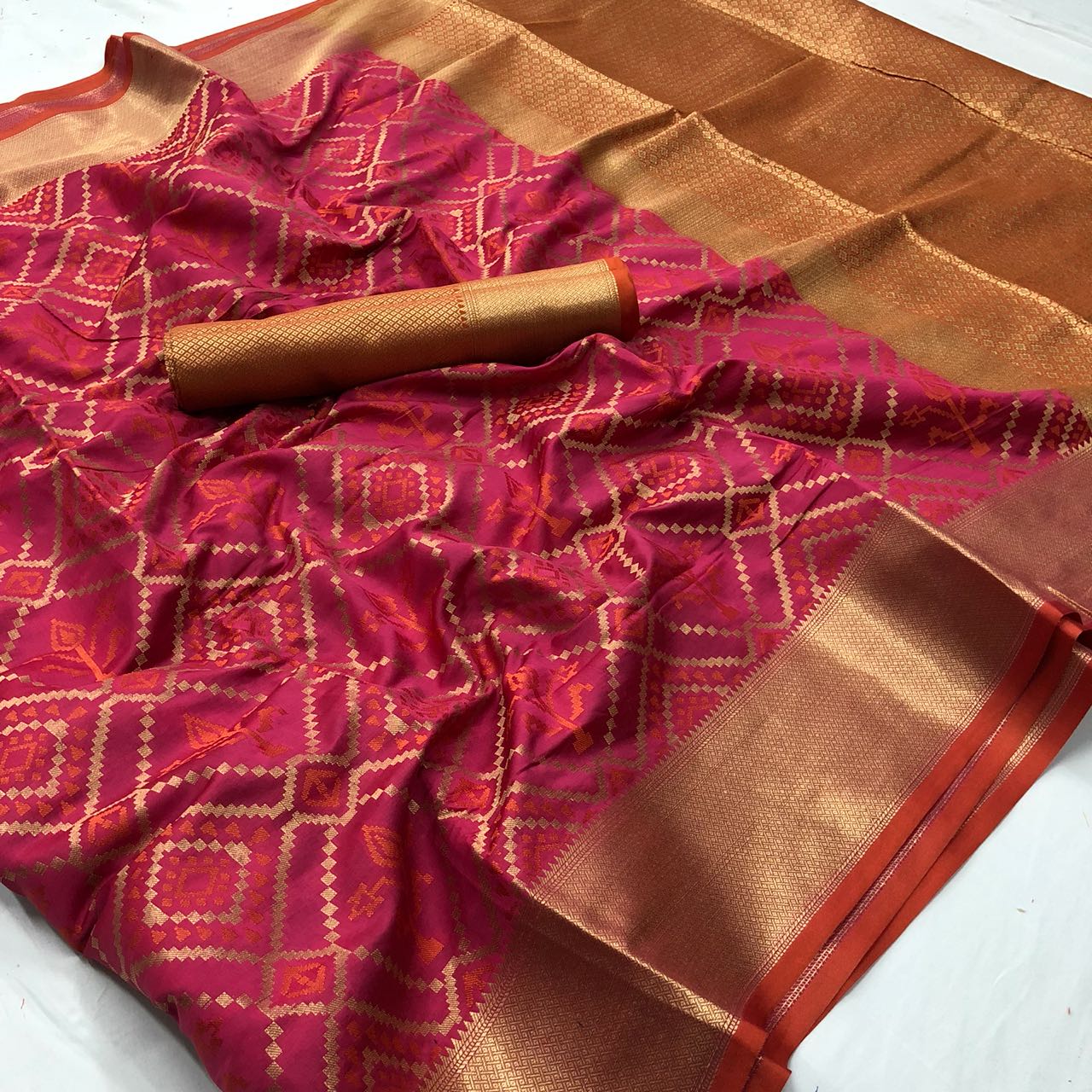 Karnika Silk Designer Weaving Silk Traditional Sarees Collec...