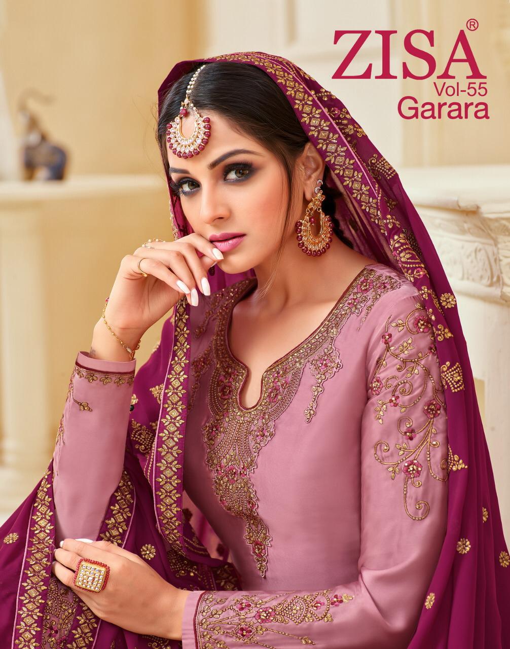 Meera Trendz Zisa Vol 55 Garara Collection Designer Heavy Em...