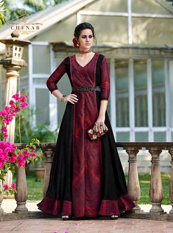 Swagat Chenab 9001-9013 Series Designer Party Wear Gown Styl...