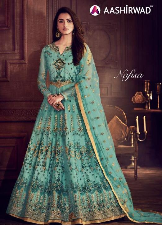 Aashirwad Creation Nafisa Heavy Designer Embroidered Butterf...