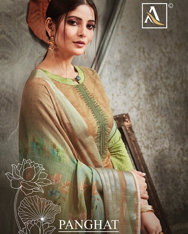 Alok Suits Panghat Digital Printed Pure Cambric Cotton With ...