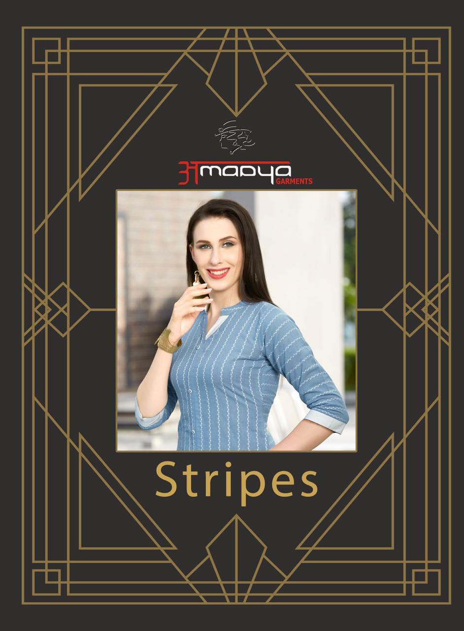 Amaaya Garments Stripes Handloom Cotton Readymade Kurtis At ...