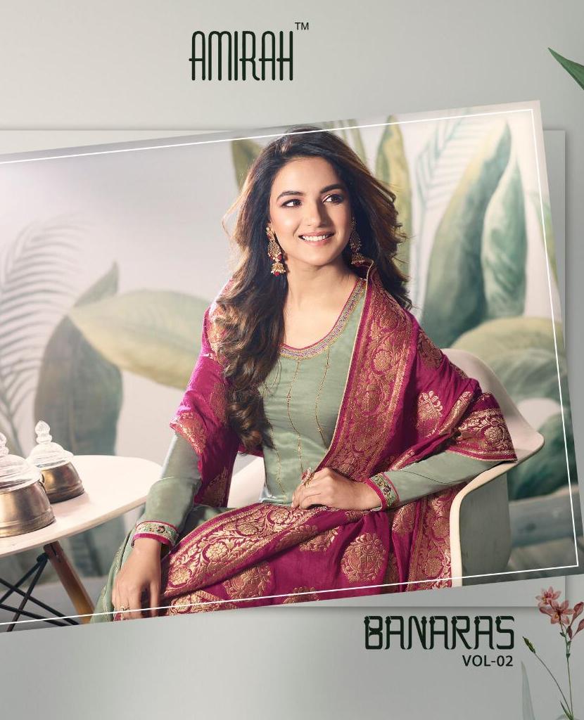 Amirah Fashion Banaras Vol 2 Designer Modal Satin Silk With ...