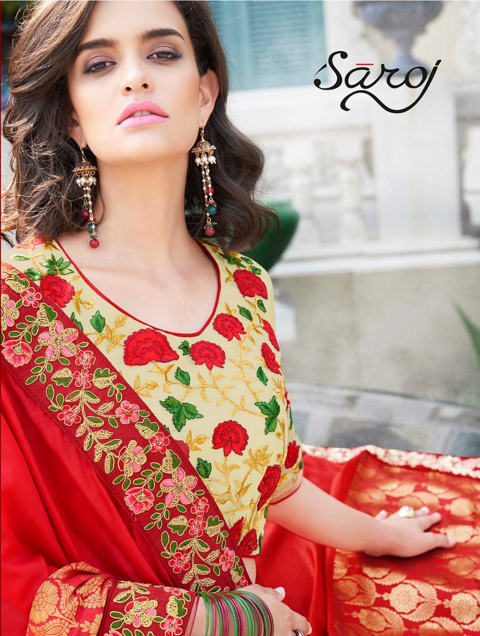 Saroj Anarkali Vol 2 Designer Silk Embroidered Sarees Collec...