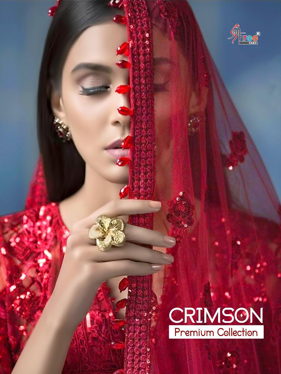 Shree Fabs Crimson Premium Collection Net With Heavy Embroid...