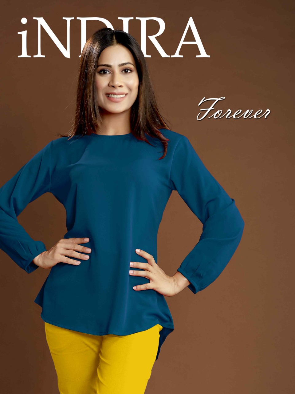 Indira Forever Fancy Readymade Short Tops With Bottom Wester...