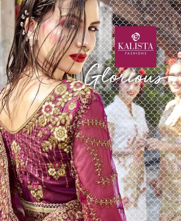 Kalista Fashions Glorious Vol 3 Designer Heavy Embroidered F...