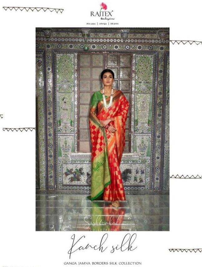 Rajtex Kanch Silk Designer Handloom Weaving Silk Sarees Coll...