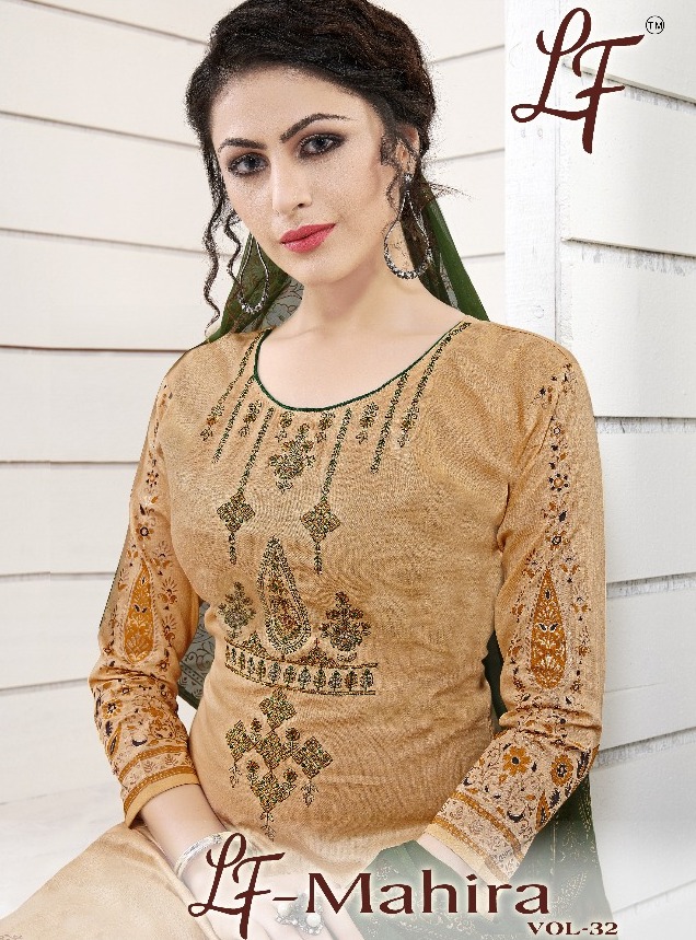 Lavli Fashion Mahira Vol 32 Printed Glace Cotton With Embroi...