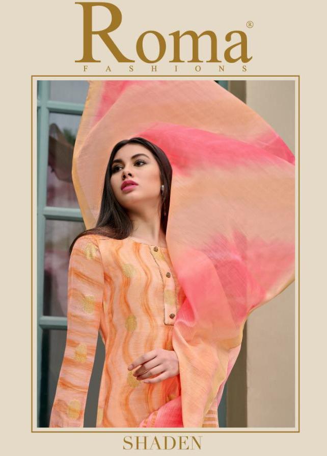 Jinaam's Dress Roma Shaden Digital Printed Chanderi Jacquard...