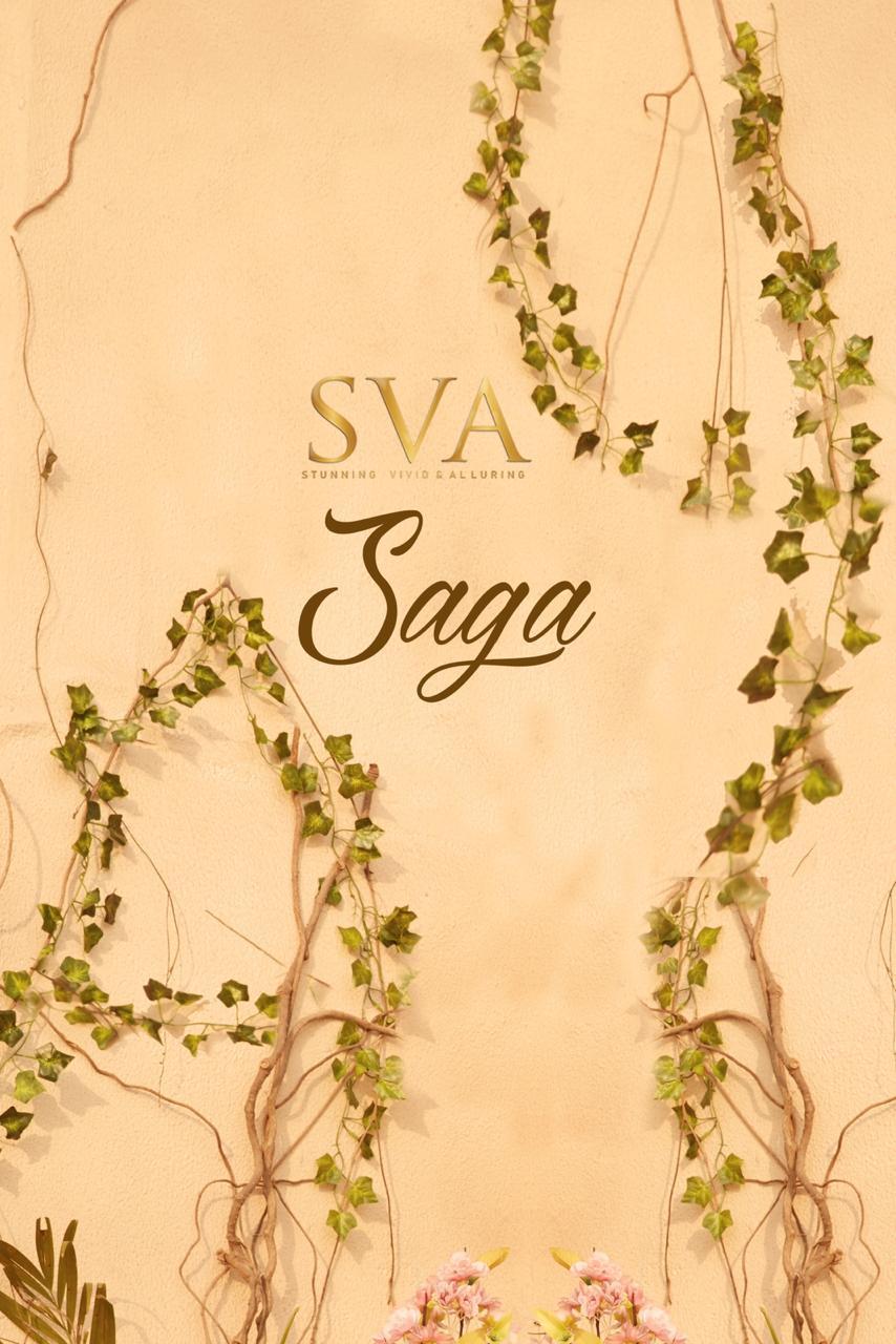 Sva Saga Printed Organza And Linen Sarees Collection At Whol...