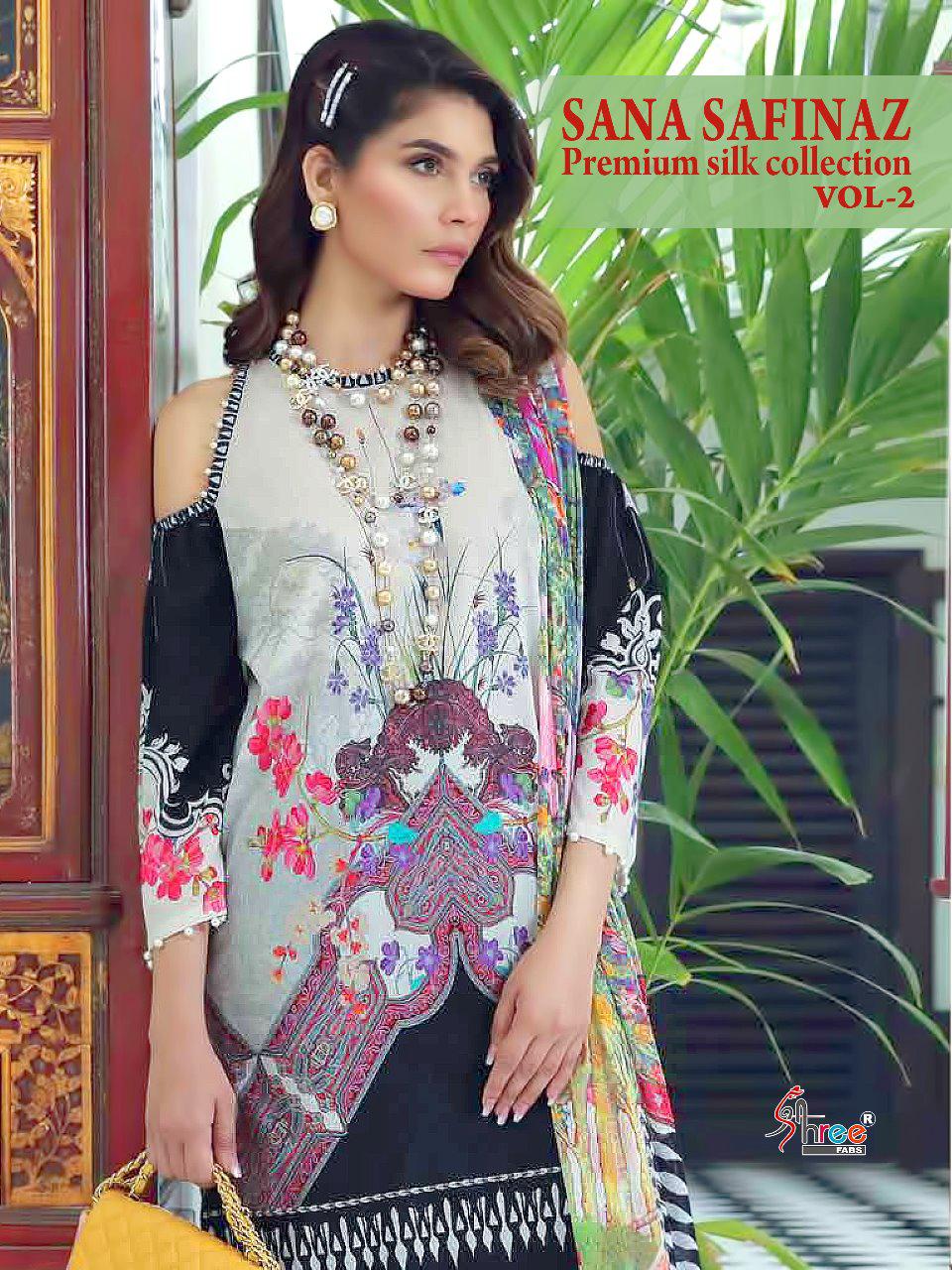 Shree Fabs Sana Safinaz Premium Silk Collection Vol 2 Printe...