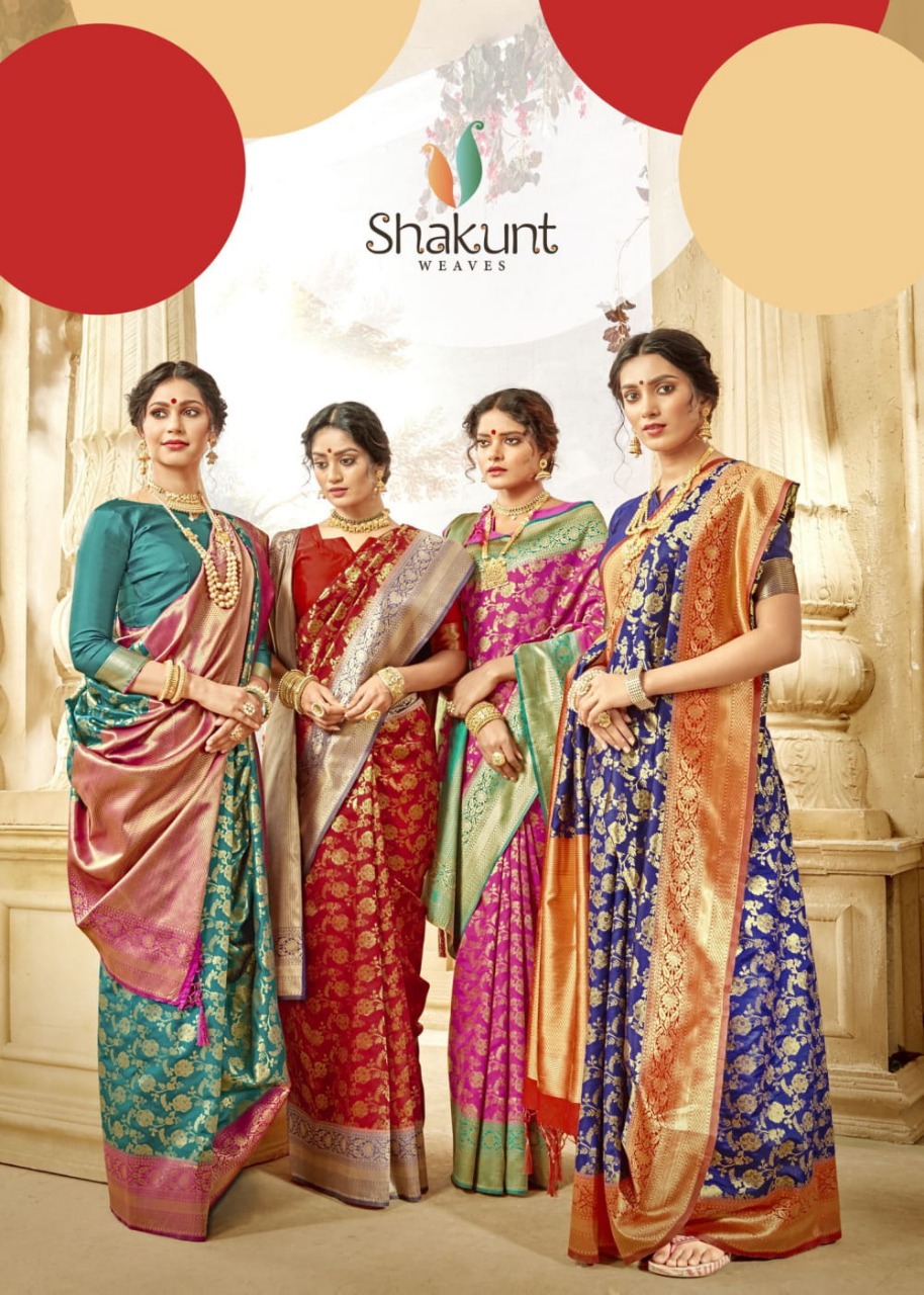 Shakunt Meenal Designer Silk Sarees Collection At Wholesale ...