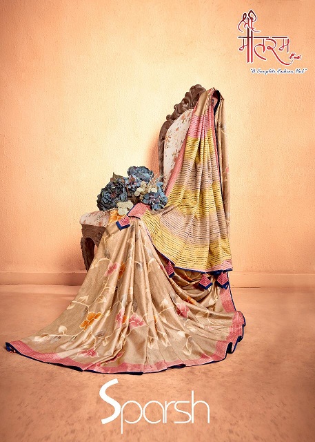 Shree Maataram Sparsh Printed Silk Sarees Collection At Whol...