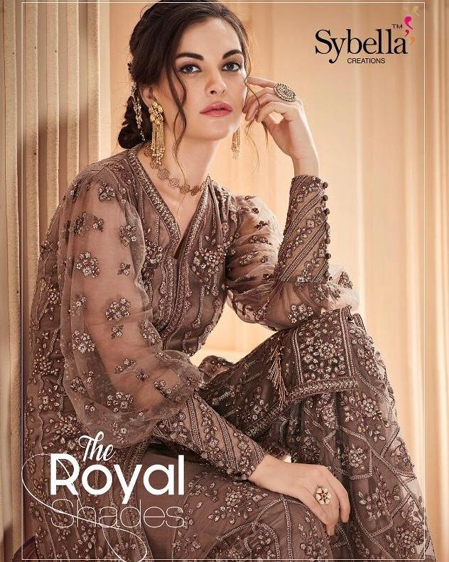 Sybella Creations The Royal Shades Designer Heavy Net With H...