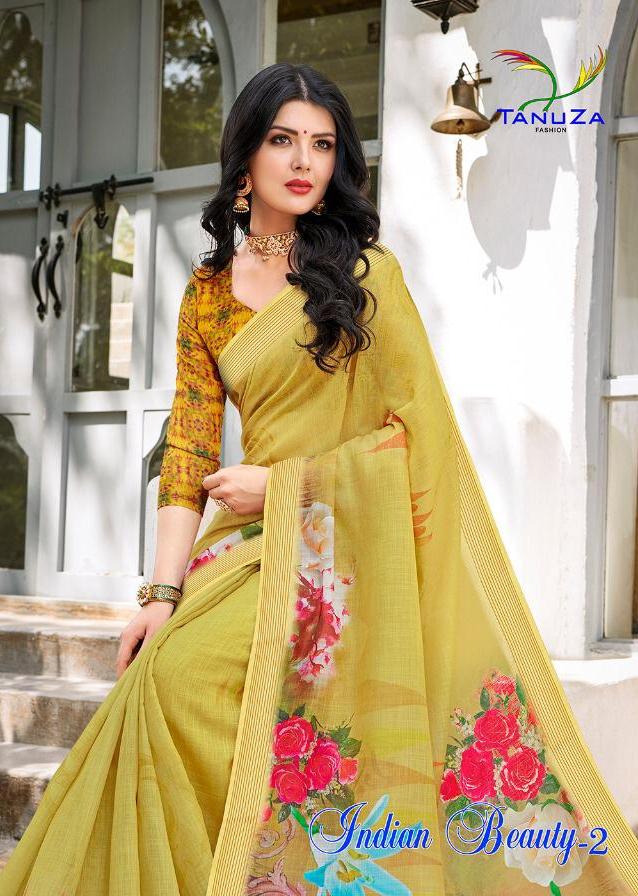 Tanuza Fashion Indian Beauty Vol 2 Printed Cotton Sarees Col...