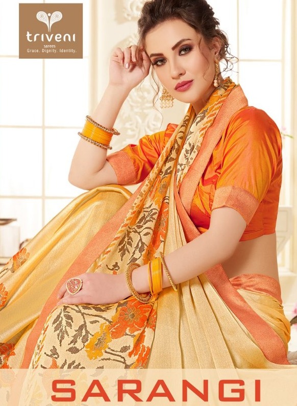 Triveni Satrangi Designer Printed Fancy Fabric Sarees Collec...